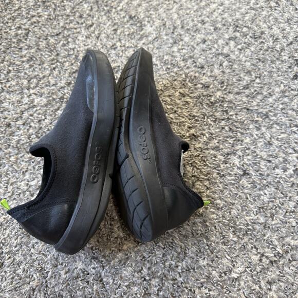Oofos OOmg eeZee Low Womens Shoes Slip On Black Recovery Sneaker Cushion Size 8 - Picture 8 of 9